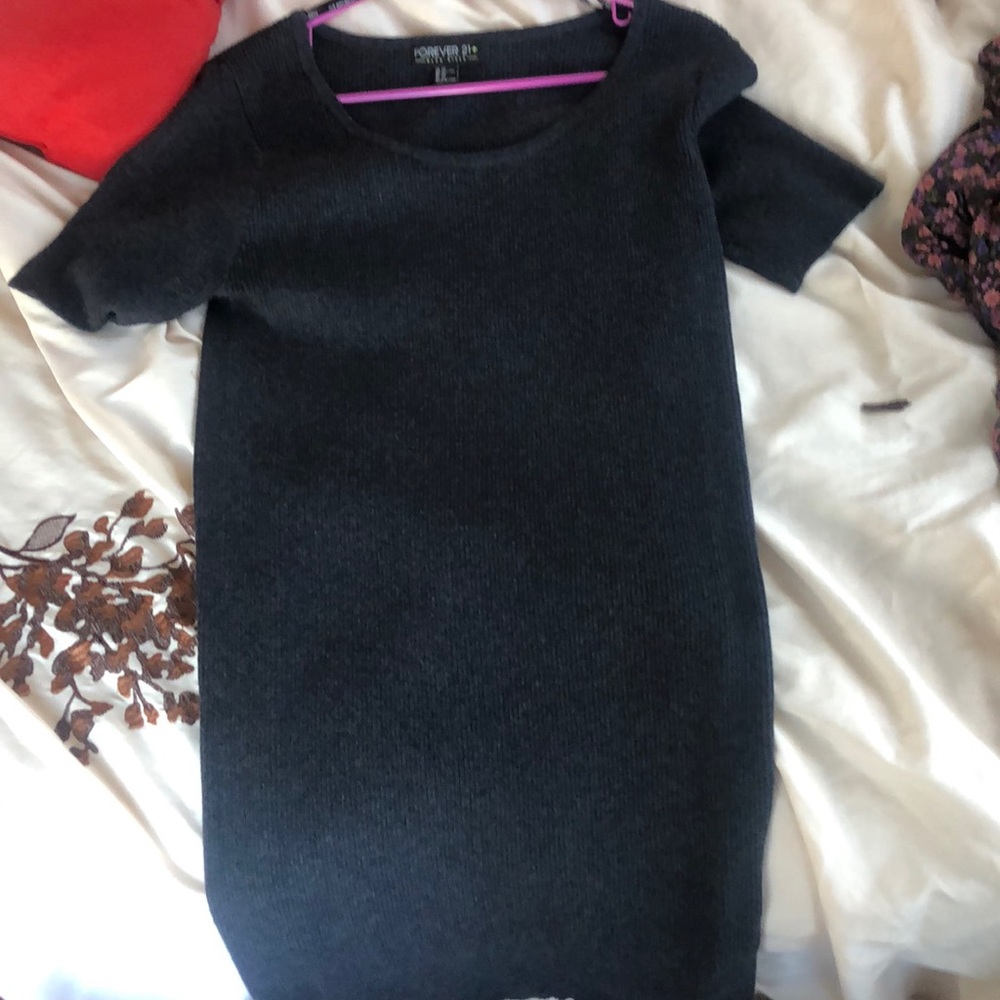 Gray Forever 21 Bodycon Dress
